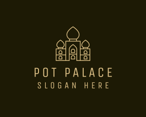 India Palace Structure logo design