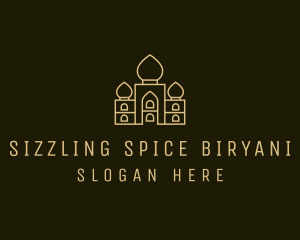 India Palace Structure logo design