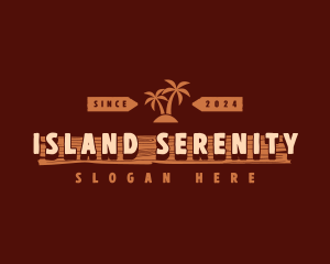 Beach Island Resort logo design