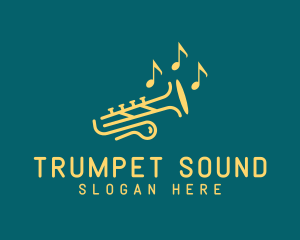  Trumpet Quaver Music Note logo