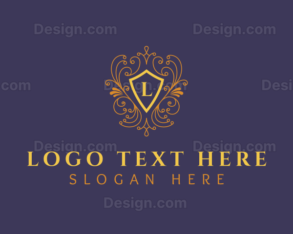 Luxury Ornament Shield Logo