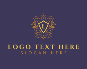 Luxury Ornament Shield logo