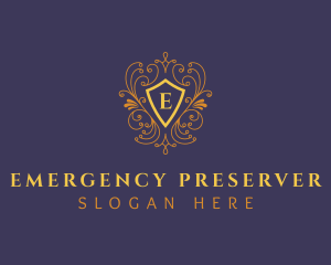 Luxury Ornament Shield Logo