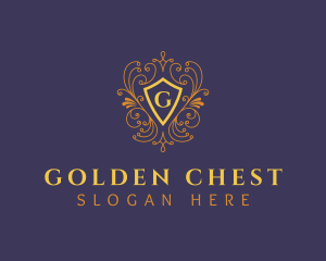 Luxury Ornament Shield logo design