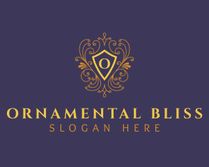 Luxury Ornament Shield logo