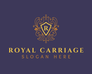 Luxury Ornament Shield logo design