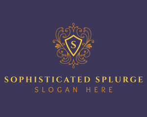 Luxury Ornament Shield logo design