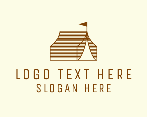 Rustic Camp Tent Logo