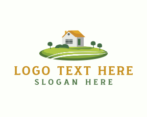 Landscaping House Lawn logo