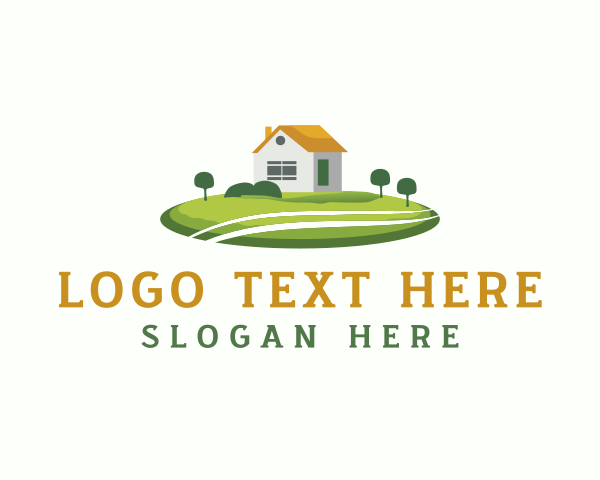 Landscaping House Lawn logo