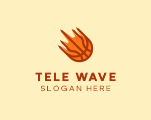 Hoop Basketball Court logo design