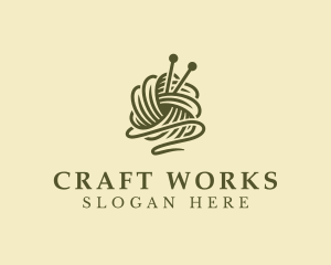 Handicraft Crochet Yarn logo design