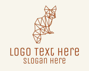 Geometric Fox Monoline logo