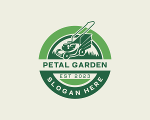 Landscaping Mower Grass Cutting logo design