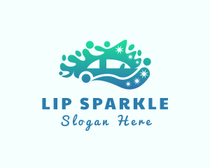 Sparkle Clean Car logo design