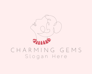 Elegant Woman Jeweler logo