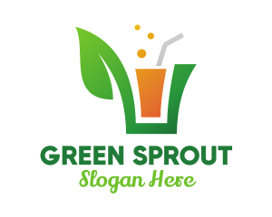 Green Leaf Juice  logo design