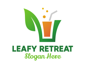 Green Leaf Juice  logo design