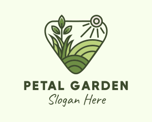 Landscaping Grass Plant logo design