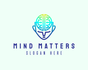 Mind Brain Circuit logo design