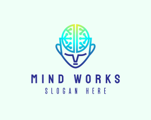 Mind Brain Circuit logo design
