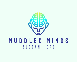 Mind Brain Circuit logo design