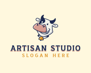 Cow Dairy Livestock logo design