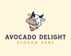 Cow Dairy Livestock logo design