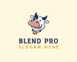 Cow Dairy Livestock logo design