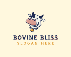 Cow Dairy Livestock logo design