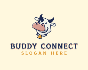 Cow Dairy Livestock logo design