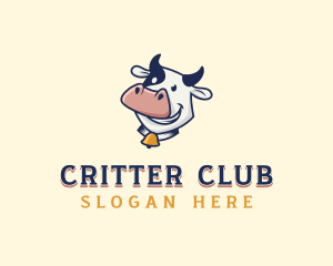 Cow Dairy Livestock logo design