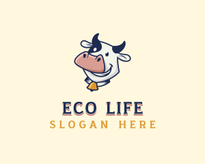 Cow Dairy Livestock logo design