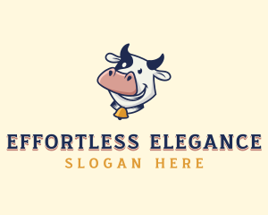 Cow Dairy Livestock logo design