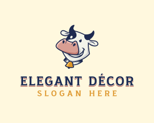 Cow Dairy Livestock logo design