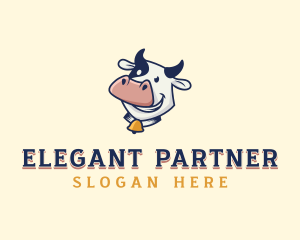 Cow Dairy Livestock logo design