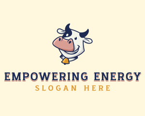 Cow Dairy Livestock logo design