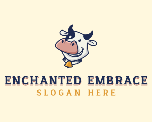 Cow Dairy Livestock logo design