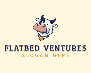 Cow Dairy Livestock logo design