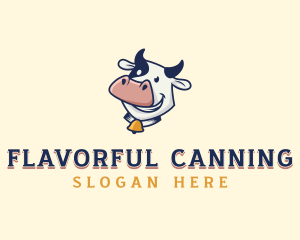 Cow Dairy Livestock logo design