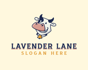 Cow Dairy Livestock logo design