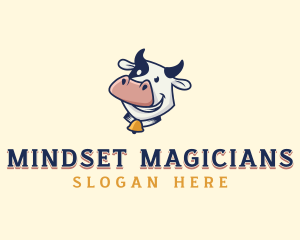 Cow Dairy Livestock logo design