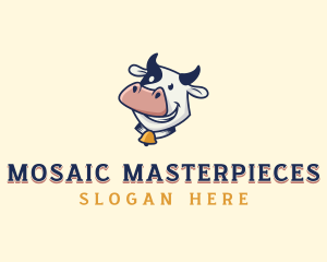 Cow Dairy Livestock logo design