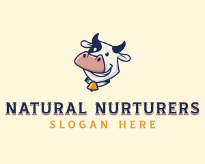 Cow Dairy Livestock logo design