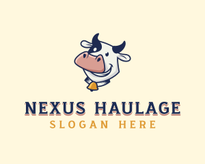 Cow Dairy Livestock logo design