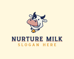 Cow Dairy Livestock logo design