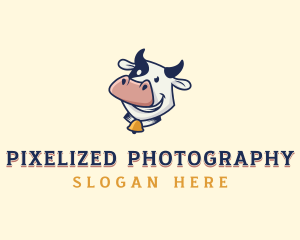 Cow Dairy Livestock logo design