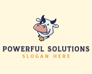 Cow Dairy Livestock logo design