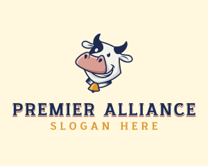 Cow Dairy Livestock logo design