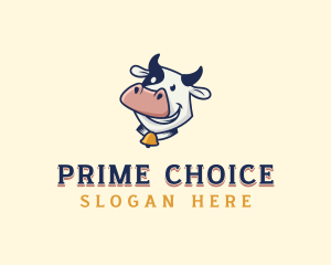 Cow Dairy Livestock logo design